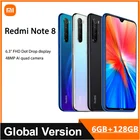 Оригинальный Redmi Note 8 6 ГБ Оперативная память 128 Гб Встроенная память Смартфон Snapdragon 665 Восьмиядерный мобильный телефон 48MP 4000 мАч, 18W зарядное устройство 4G мобильный телефон