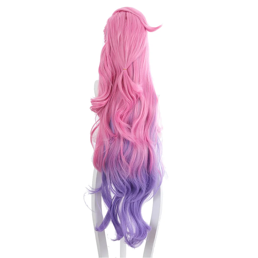 

High Quality Game Cosplay Pink Wig Heat Resistant Synthetic Hair Carnival Halloween Party Props Wig Human Hair Women Gift