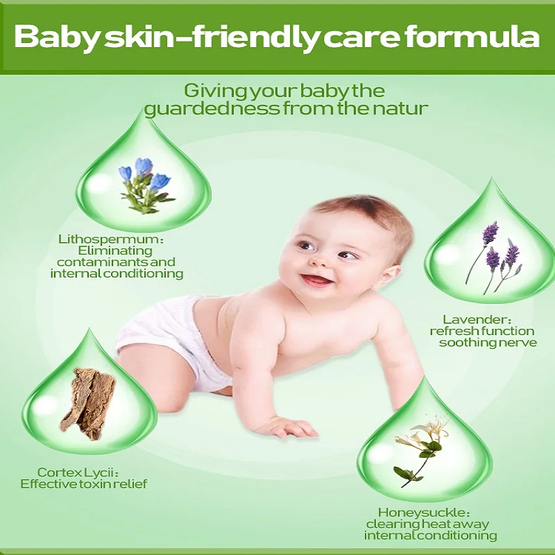 Diaper Rash Cream/ Skin Care Paste /Eczema/Prickly Heat/ Bug Bites Lithospermum Treatment Ointment Herbal Essence Mild Formula |