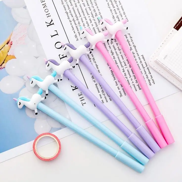 0 5 мм прыжки гелевая ручка с единорогом цифровым пером Эсколар... школьные