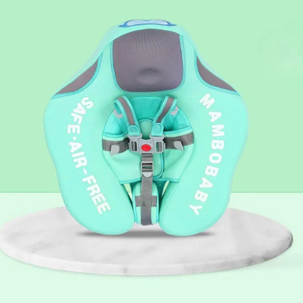 Anillo de nataci&oacute;n sin inflaci&oacute;n para ni&ntilde;os, seguridad para piscina, accesorios para el hogar, equipo de nataci&oacute;n tumbado, engrosado, J0t6-5