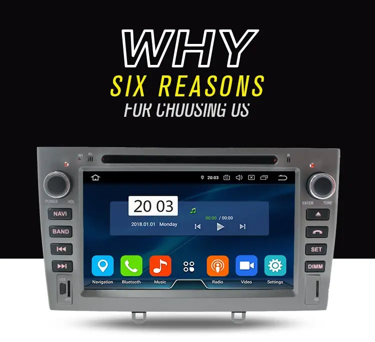 LJDA Android 9,0 автомобильный мультимедийный плеер для PEUGEOT 308 408 308 Вт gps навигация 2 Din автомагнитола 4G+ 64G стерео wifi DVD CD Видео