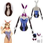 DVA Косплэй сексуальный костюм для Для женщин песня Hana с изображением кролика Банни; Банни костюм для игры Для женщин комбинезон Хэллоуин Детский костюм для вечеринок