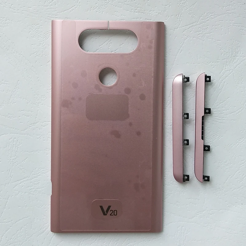 Для LG V20 оригинальная металлическая задняя батарея чехол Задняя пластиковая верхняя Нижняя крышка задний корпус