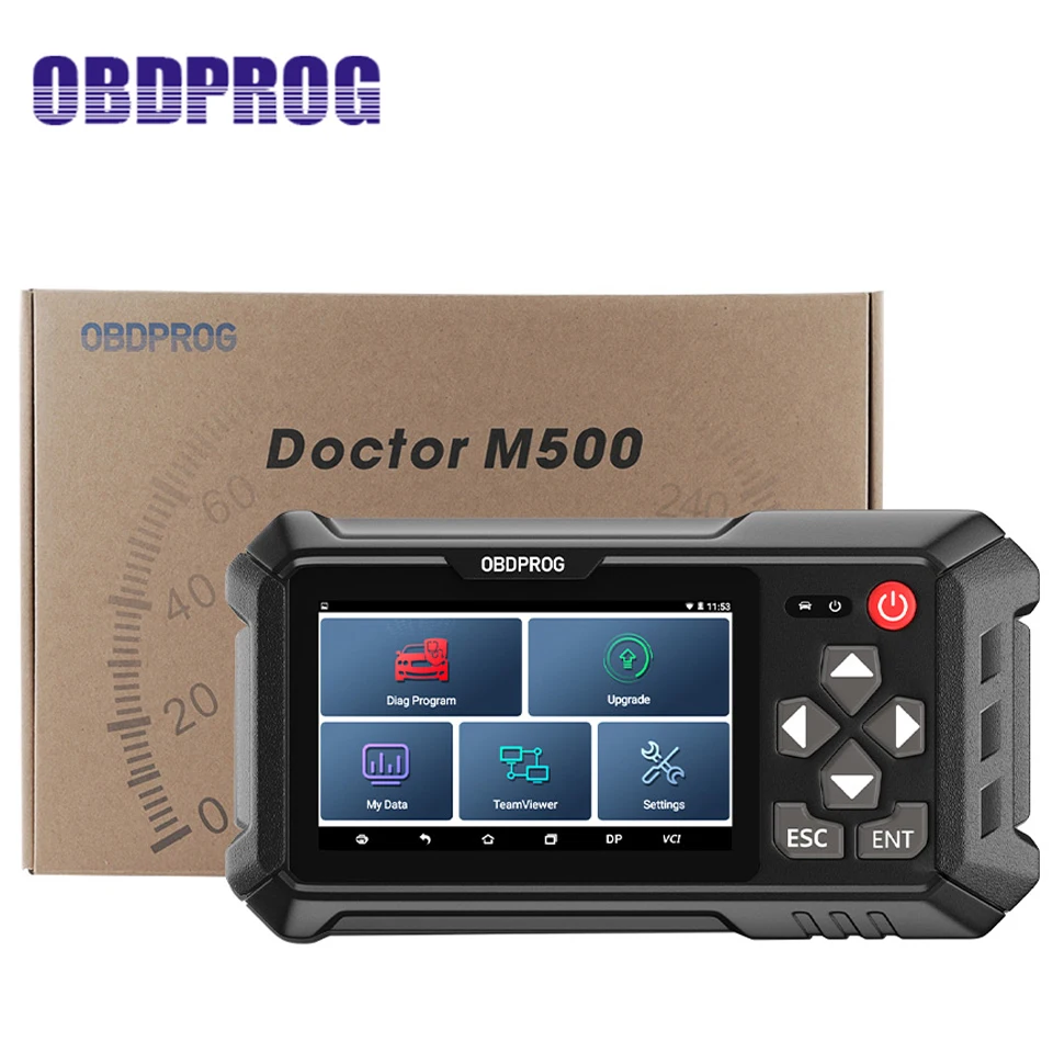 OBDPROG M500 одометр коррекция пробега OBD2 считывание одометра сканер изменение