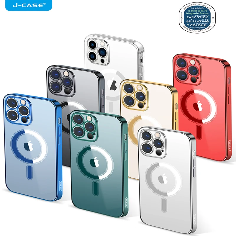 

Magnetic Wireless Charging Plating Phone Case For iPhone 12 Pro Max luxury Brand design For iPhone 13 Pro Max Case