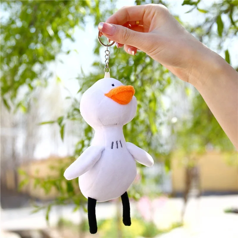 

Child Kawaii Mini White Duck PP Cotton Filling Plush Toys Animals Doll Small Pendant Cute Bag Ornaments Keychain Kids Gifts New