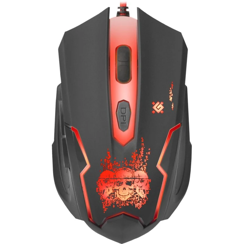Мышь DEFENDER Skull GM-180L игровая оптическая проводная USB черный [52180] | Компьютеры и офис