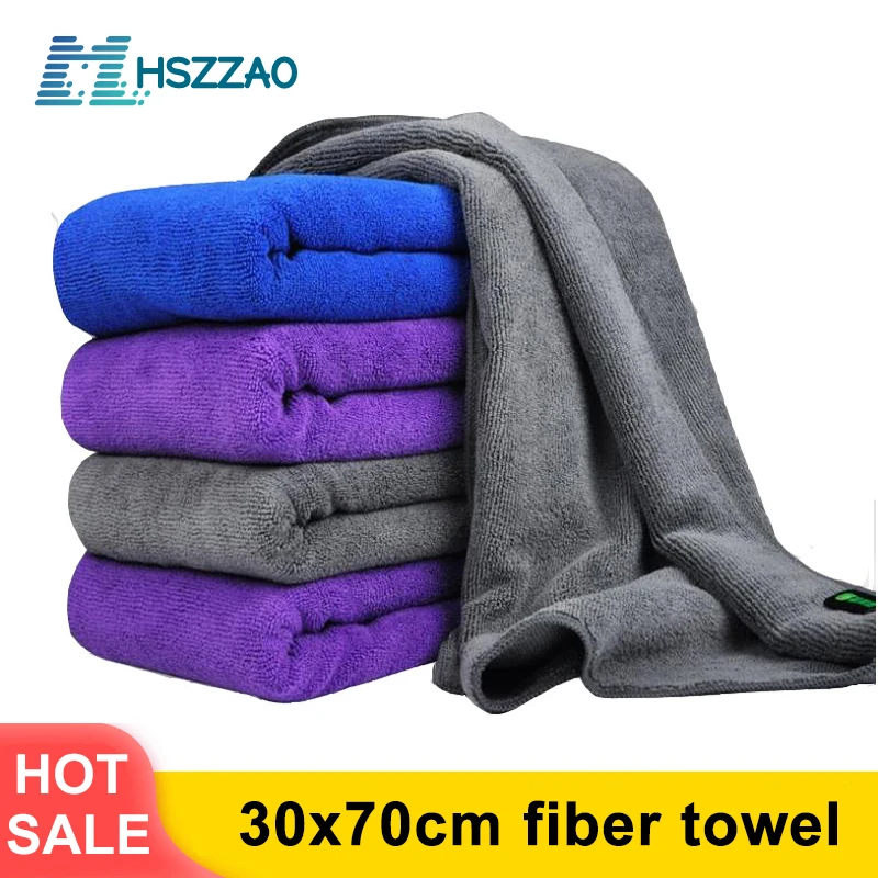

30x70 CM Extra Soft Car Wash Microfiber Towel Car Cleaning Drying Cloth Car Care Cloth Detailing Car WashTowel Never Scrat