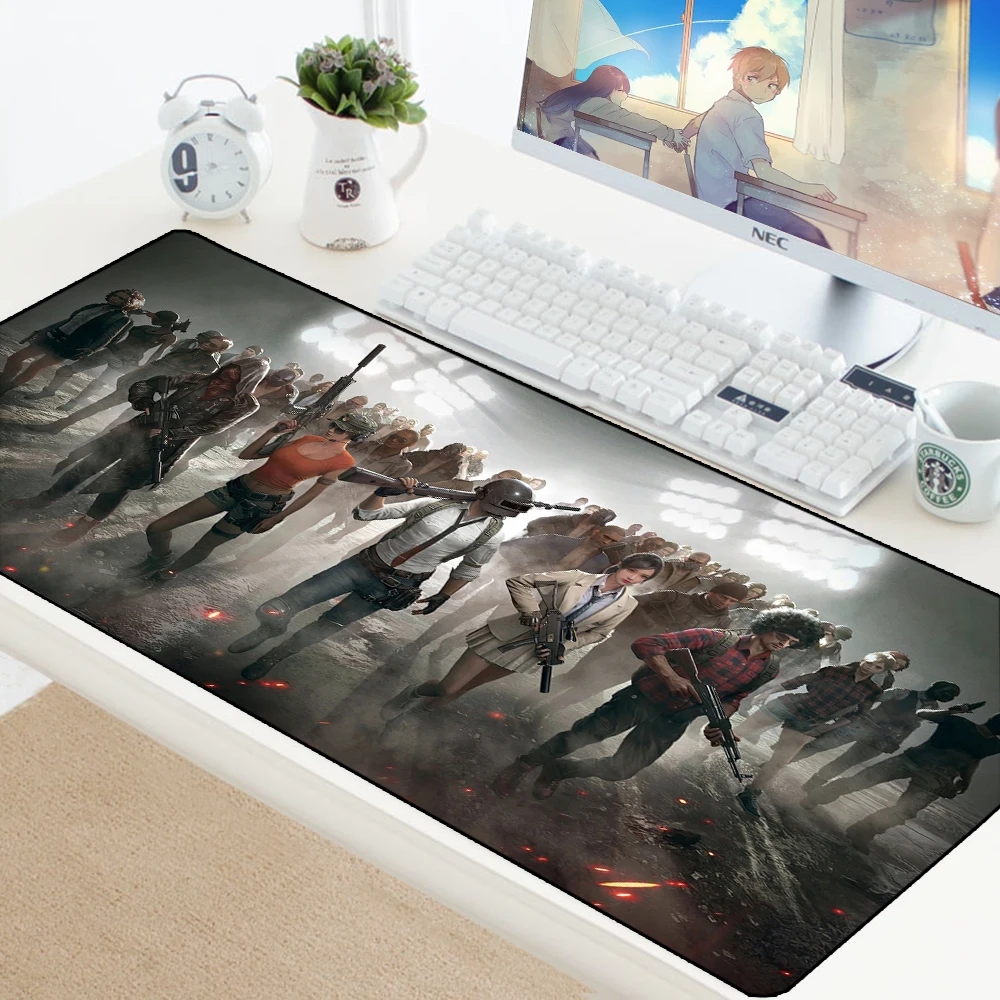 Скоростной игровой коврик для мыши PUBG большого размера для ПК, компьютера, геймера, коврик для мыши, клавиатура, коврики для мыши с замком, коврик для ноутбука, большой коврик для мыши