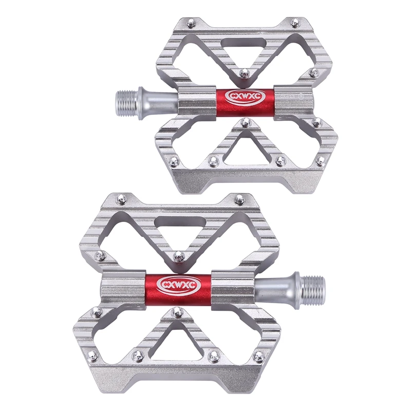 

CXWXC Bike Pedals 3 Bearings Bicycle Pedals Mountain Bike Pedals Wide Platform for MTB Road Bike