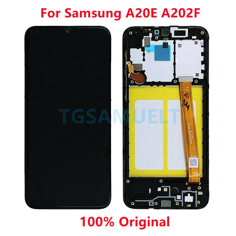 

Original A20E LCD For Samsung Galaxy A20E Display With Frame 5.8" SM-A202F A202DS A202F/DS LCD Screen Touch Screen Assembly
