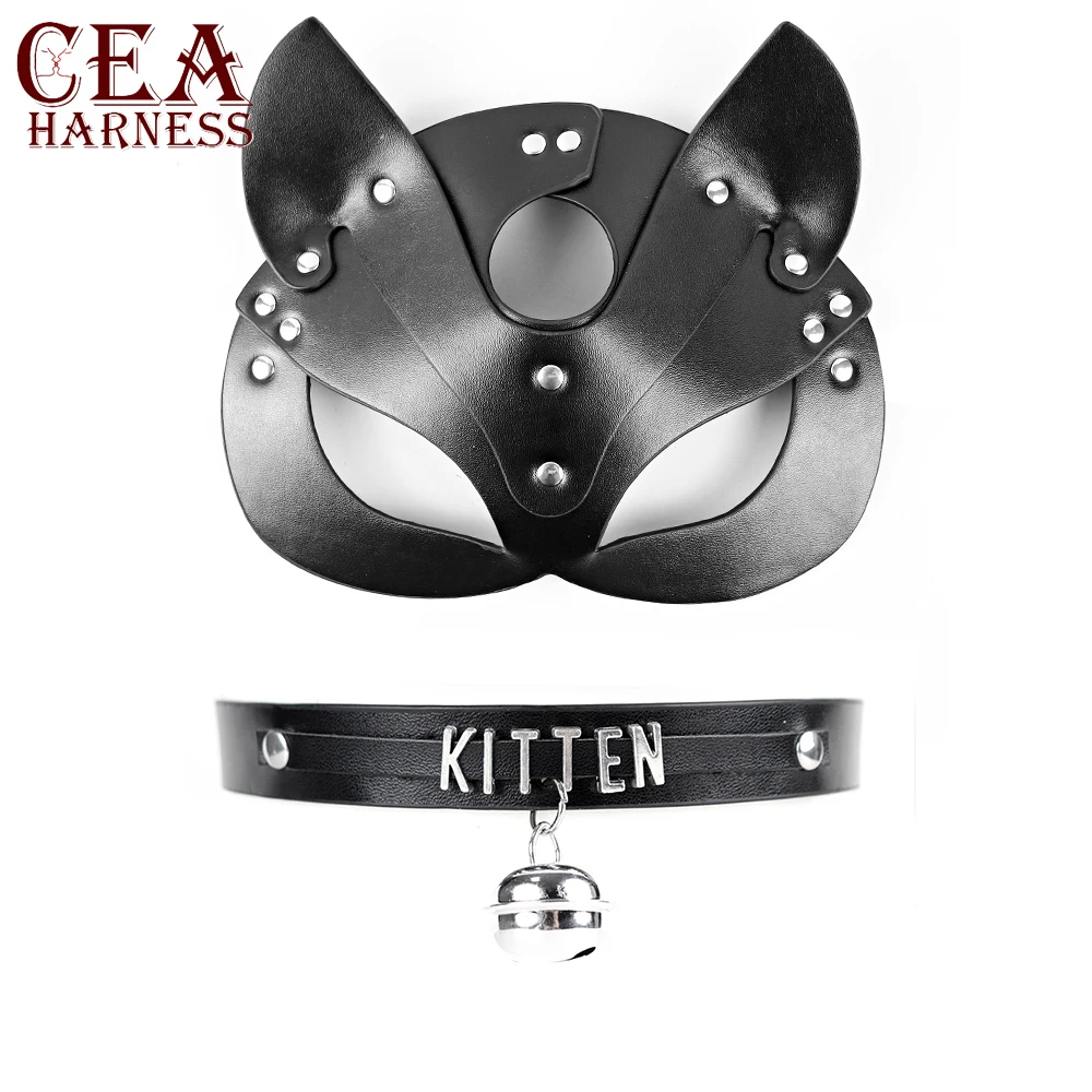 Модный тренд 2021 сексуальная женская кожаная портупея кошки Женский маскарадный