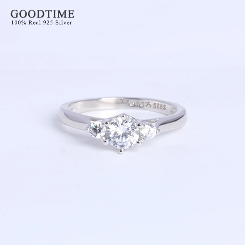 

Fashion Ring For Women 100% Pure 925 Sterling Silver Engagement Zirconia Wedding Rings Jewelry Accessories For Women Girl Party