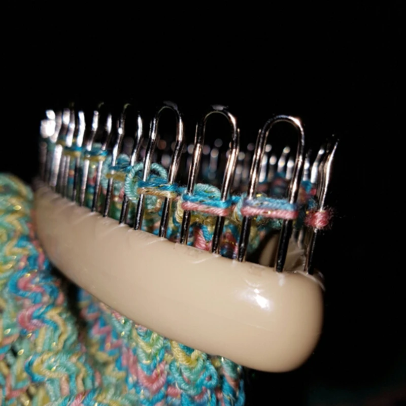 Шерстяная вязаная ткань большого размера рукоделие ткачество машинный набор