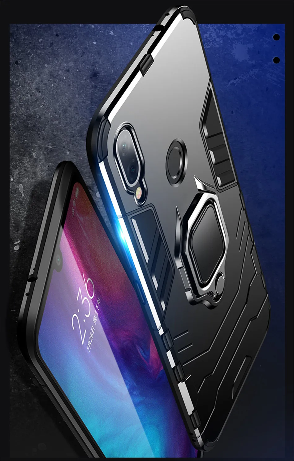 Kickstand чехол для Xiaomi Redmi Note 7 5 6 Pro 4X4 Redmi 7A 7 6 Pro 5 Plus Гибридный Силиконовый чехол для Xiaomi Redmi K20 Pro Note 7