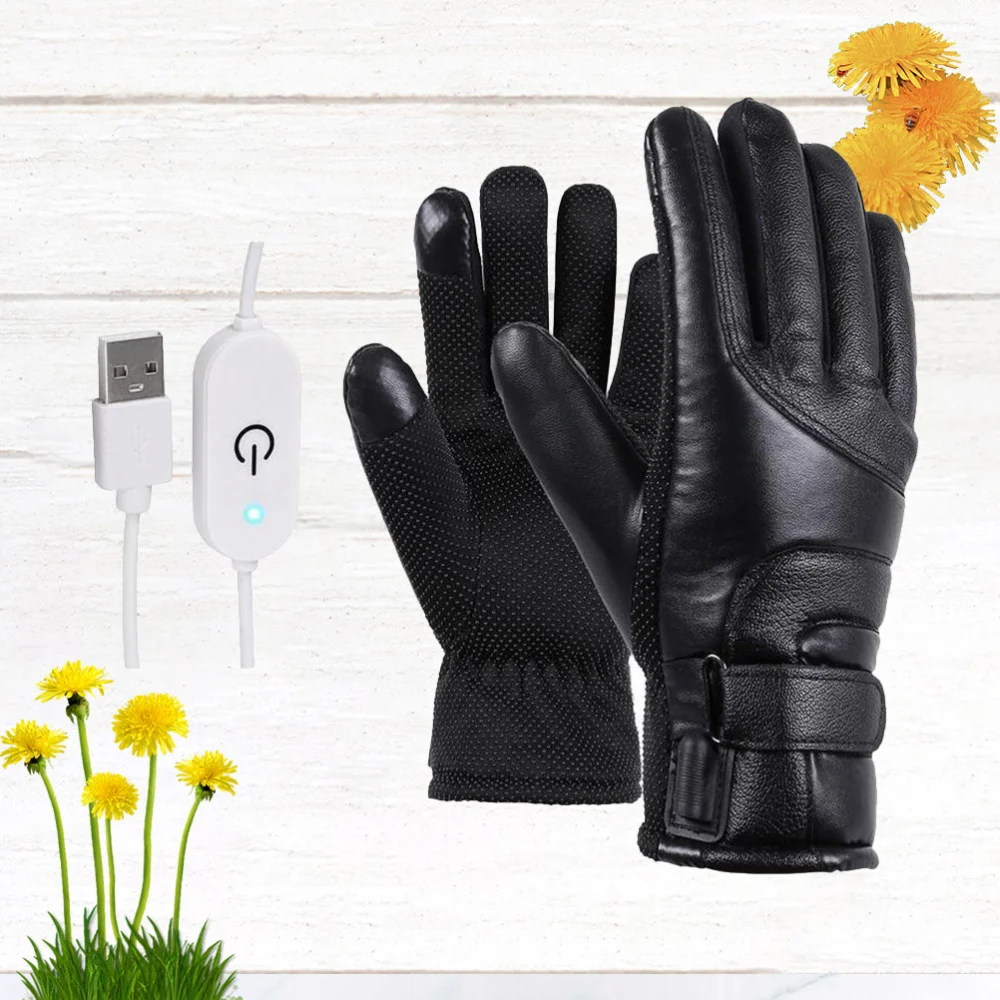 

1 Pair Winter Motorcycle Riding Electric Heating Warm USB High Heat Constant Temperature Thermal Heating fo