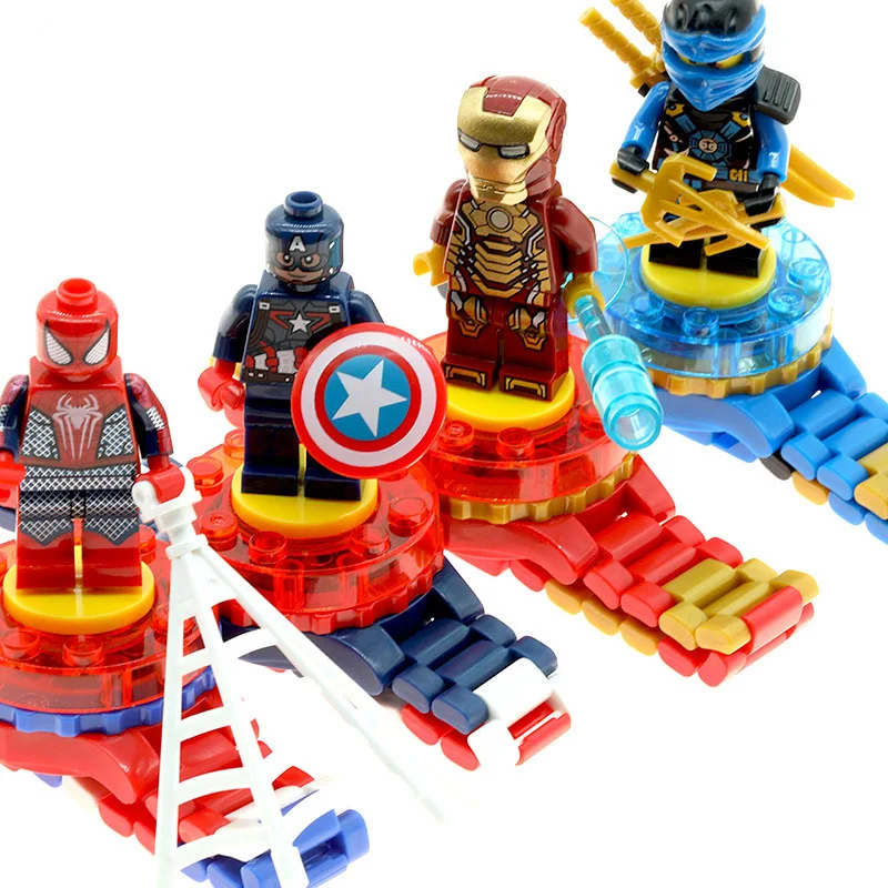 Детские часы с супергероями конструкторские Ninjagoed Marvel Мстители совместимые Legoed