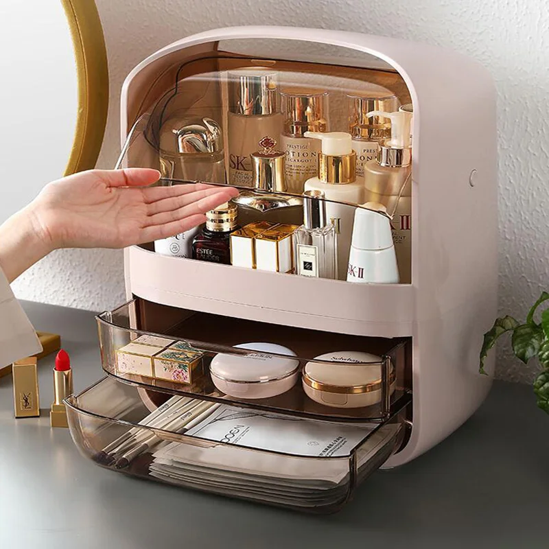 Вместительная коробка для хранения косметики туалетный столик продуктов по