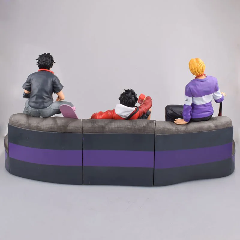 Аниме масштаб 1/8 роспись фигуры один кусок Мода Ver. Экшн-фигурка Monkey D Luffy сидя на