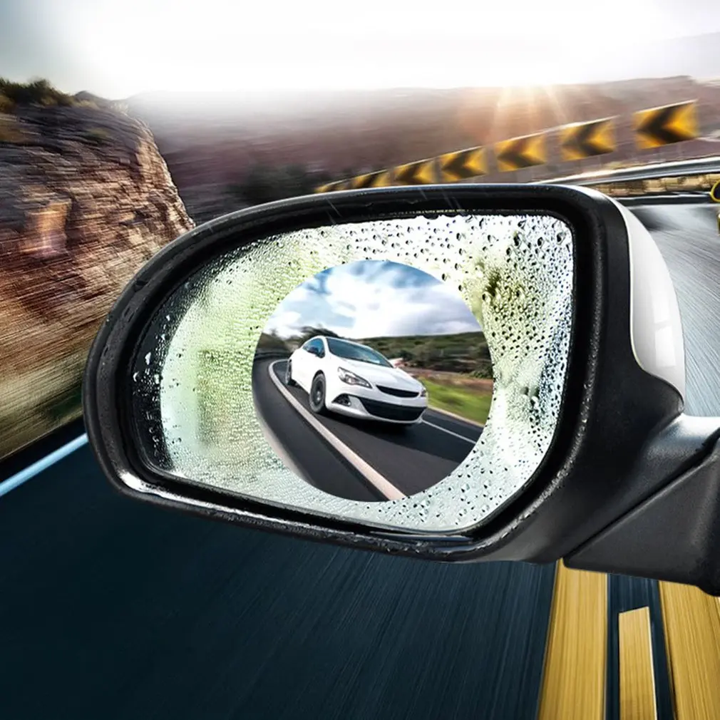 2019 Hot Car Rearview Mirror Rain Film Side Window Hd Flooding Reversing Full Screen Anti-fog Nano Waterproof | Автомобили и