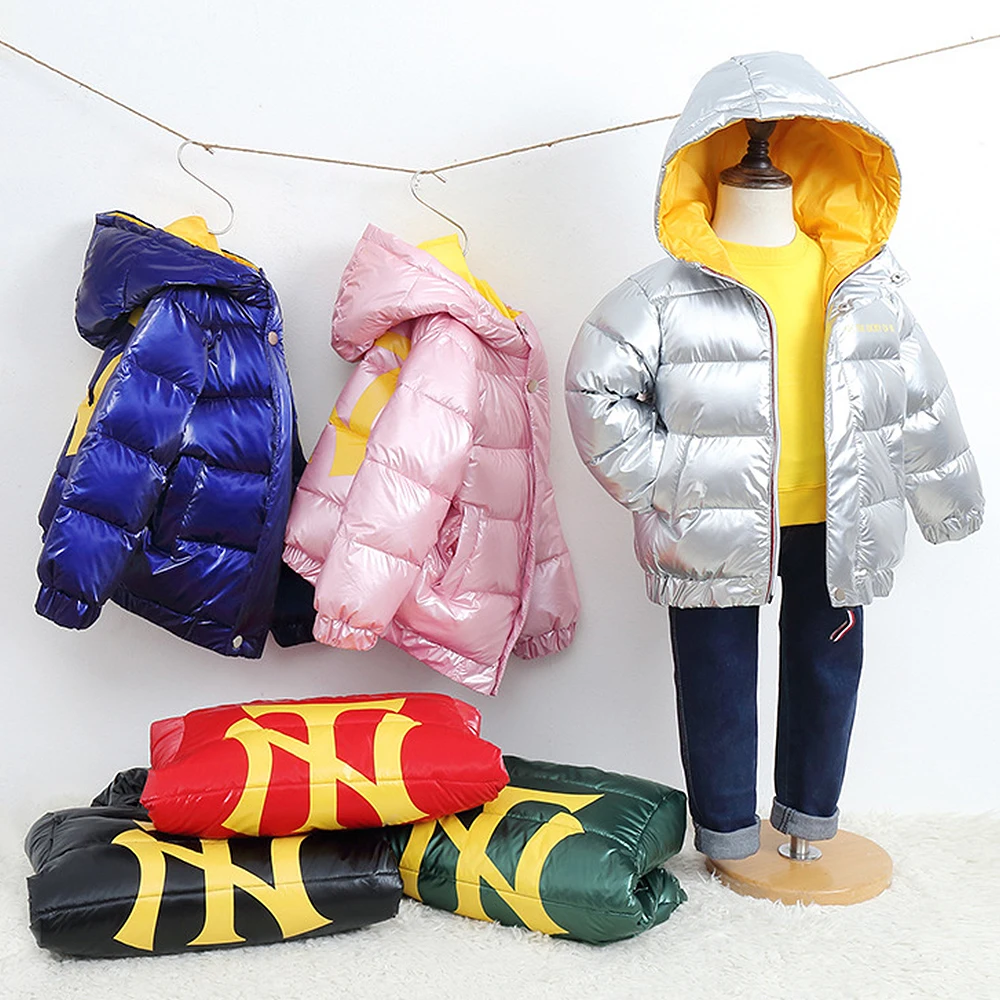 

Осенне-зимний светильник на молнии с капюшоном, 80% белого утиного пуха, водонепроницаемые толстовки для младенцев, детские куртки, теплые де...