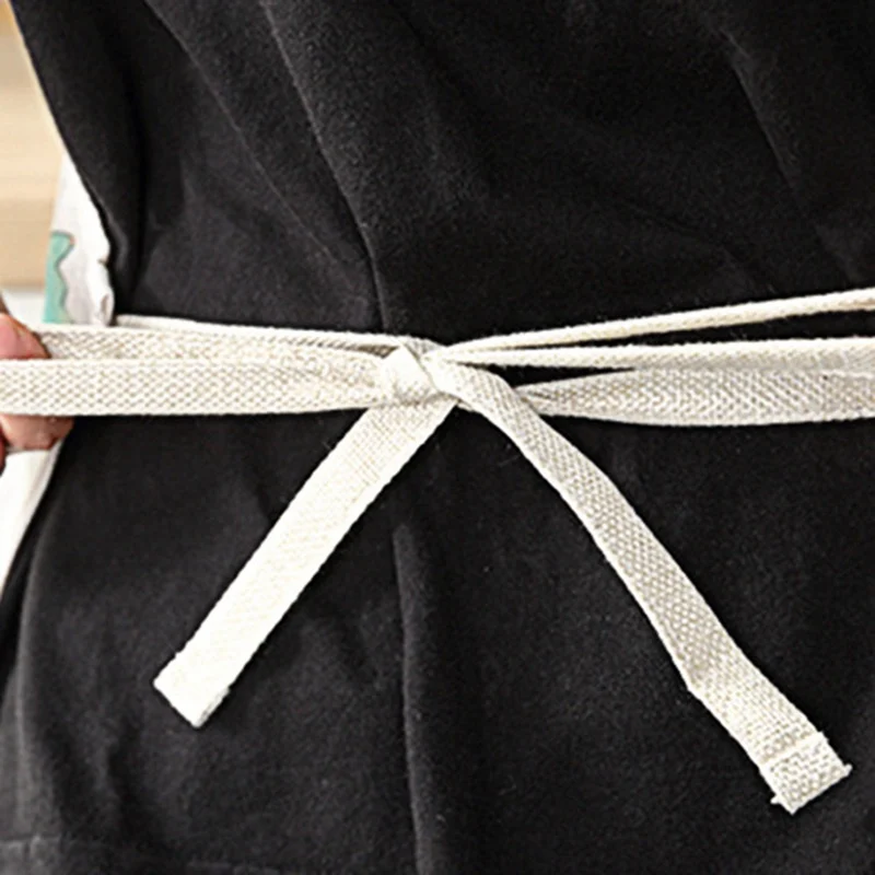 1 шт. фартук из хлопка и льна с рисунком | Дом сад