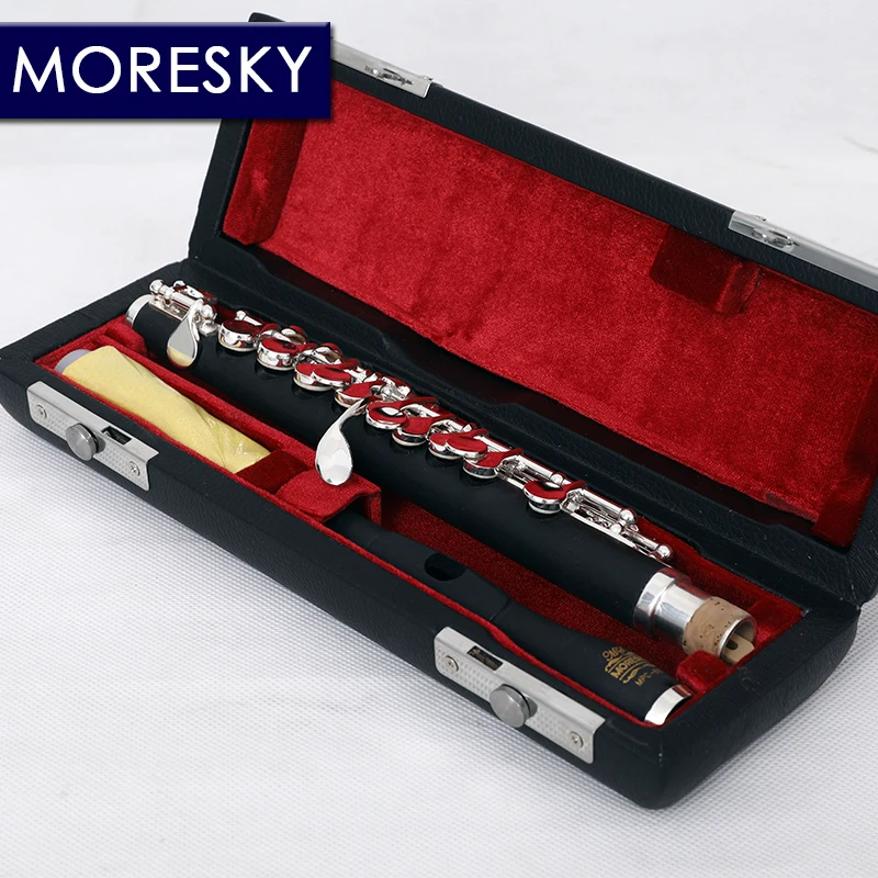 

MORESKY Piccolo C Key Cupronickel Half-size Flute Silver Plated Body Material Bakelite MPC-861