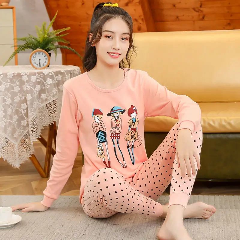 

Autumn Kids Pajama Sets Girl Sleepwear Pyjamas Children's Pajamas Suit Baby Girl Clothes Little Teens Long Sleeved Girls Pijamas