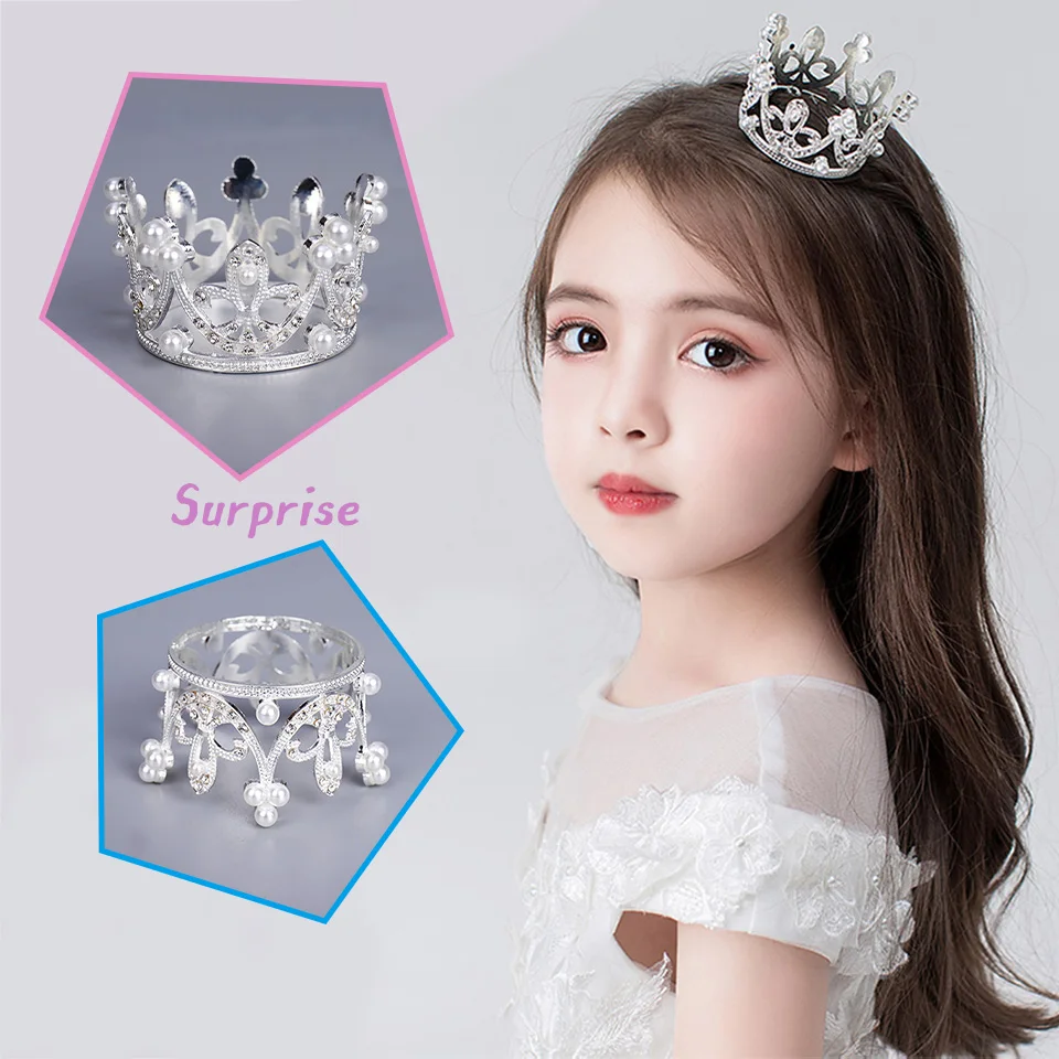 Красивая принцесса маленький пончик тиары и Принцесса повязка в виде короны для