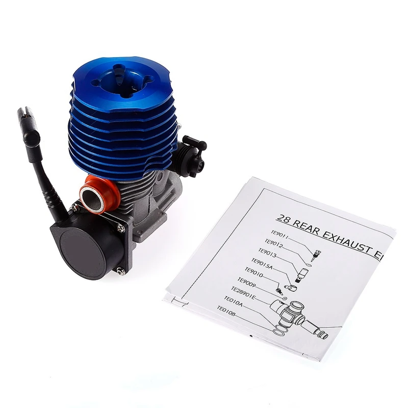 Для HSP RC автомобиля 1: 8 багги двигатель SH 28 CXP M28-P3 4.57CC 3.8Hp 33000 об/мин боковой