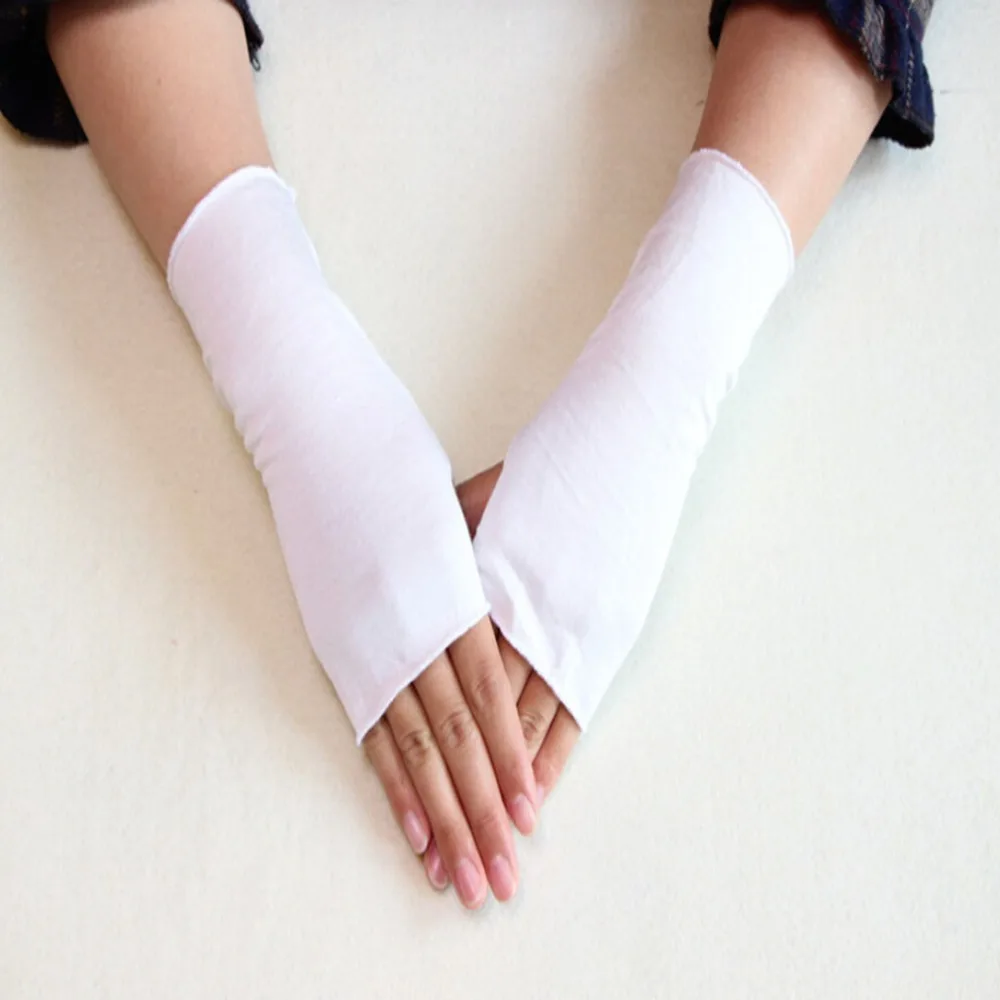 

Korean Version High Quality Women's Summer Sunscreen Cotton Glove Lady's Fingerless Summer Driving Glove Handschoenen Guante