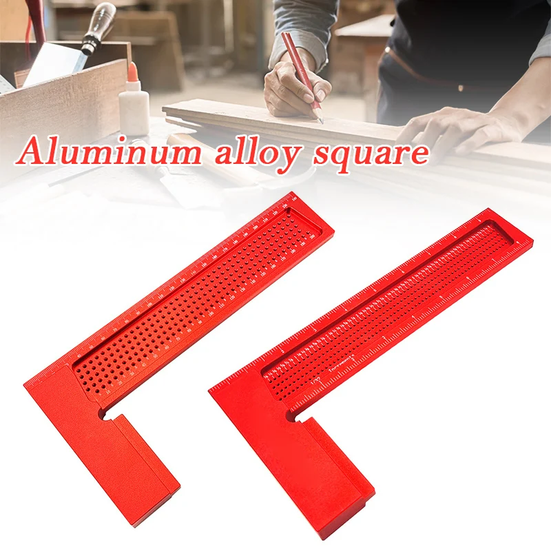 

90 Degree Positioning Squares Ruler Aluminium Alloy Right Angle Clamps Woodworking Carpenter Tool Hogard