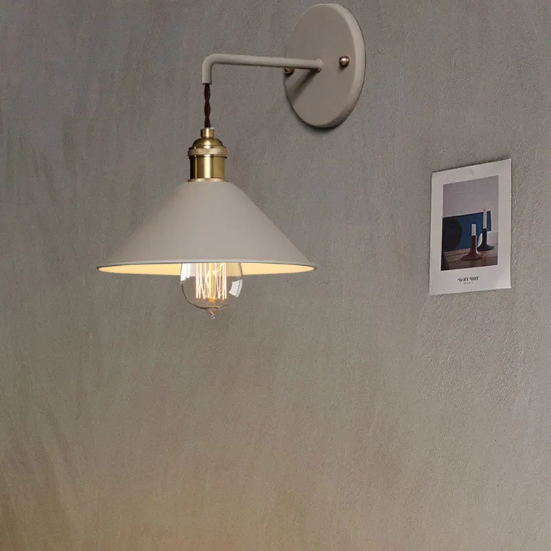 

Nordic simplicity LED macarons colorful wall light home improvement bed room foyer study bedside aisle children Room wall lamp