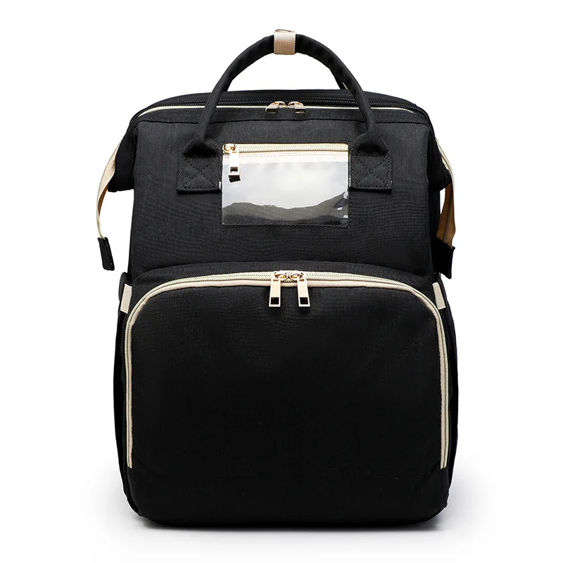 

New Portable Folding Crib Mummy Bag Multifunctional Large-capacity Mother And Baby Bag Portable Backpack Travel Storage