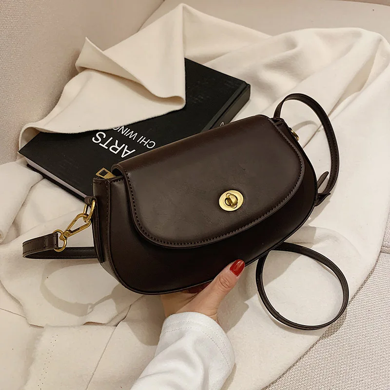 

Extured Bag Women's Autumn/winter 2021 New Trend Korean Fashion Messenger Bag High-end Western Style Single Shoulder Saddle Bag