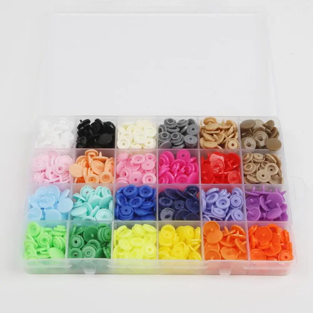 240pcs box pack Защелкивающиеся плоскогубцы для кнопок 150 Набор T5 микс пластиковых полимерных кнопок 12 мм пресс-одежда кнопка пресс-машина швейные инструменты принадлежности - Цвет: 240pcs box pack
