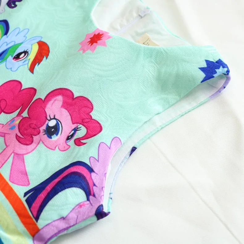 Новое летнее платье для маленьких девочек Детские платья с пони карнавальный