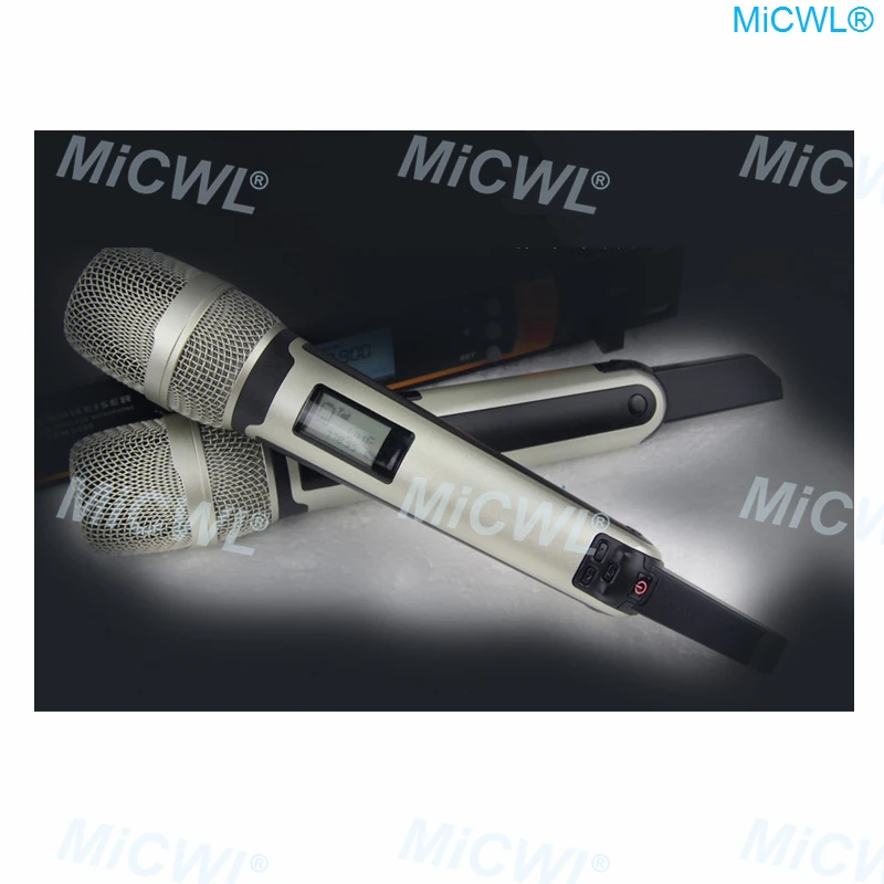 100% подлинный MiCWL SKM9000 2 ручной беспроводной микрофон для караоке СВЧ регулируемая