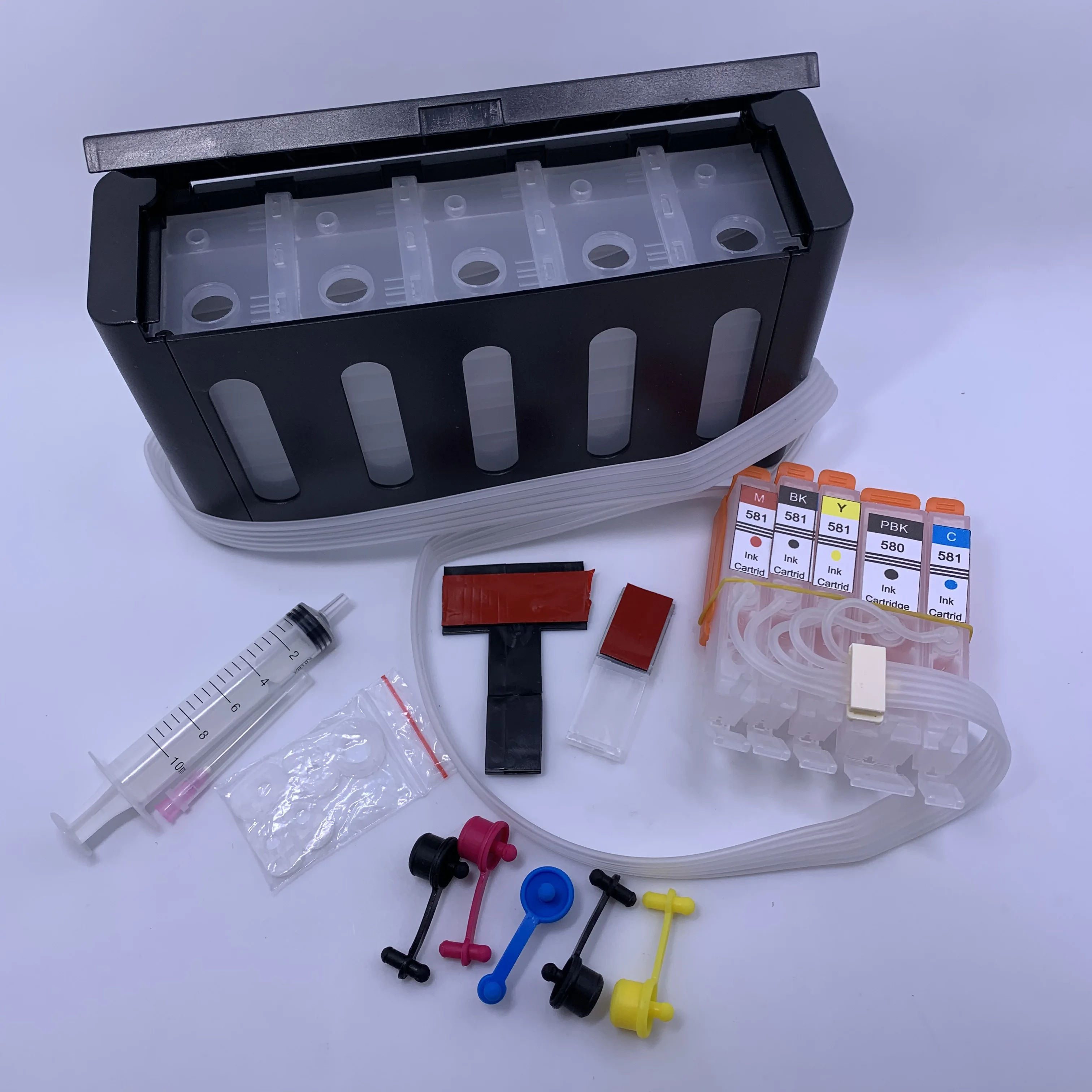 YOTAT 5 цветов PGI 580 CISS чернильный картридж женский для Canon PIXMA TR7550 TR8550 TS6150 TS6151 TS6250 TS9550