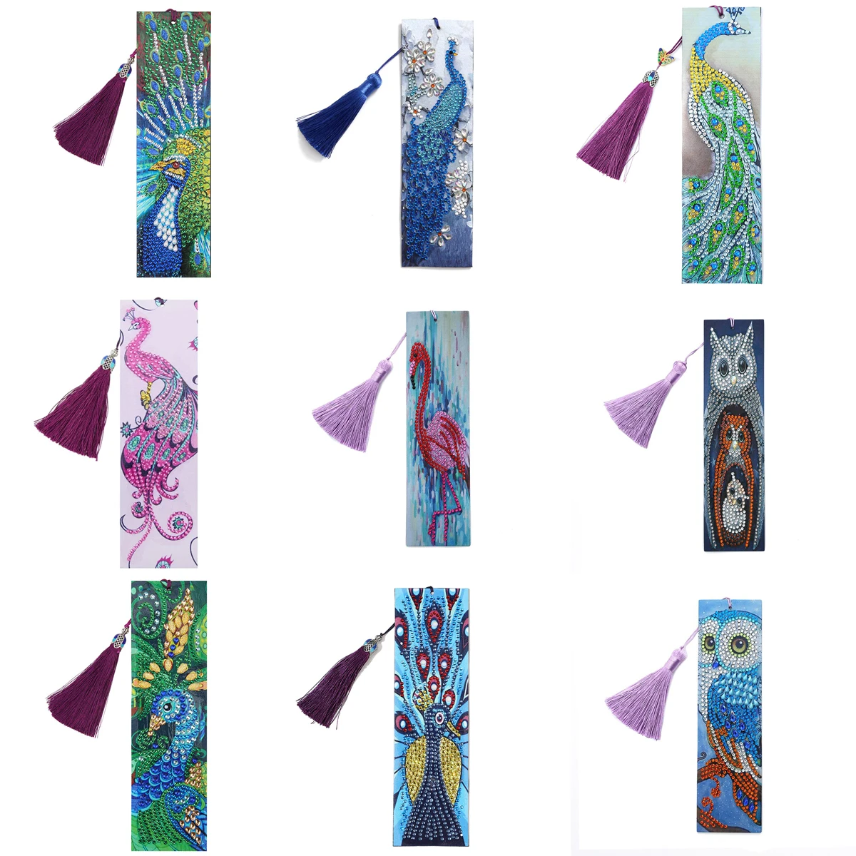 

Алмазная животная Закладка 5d Сделай Сам специальная форма алмазная инкрустированная кожа кисточка Закладка Алмазная вышивка крестиком