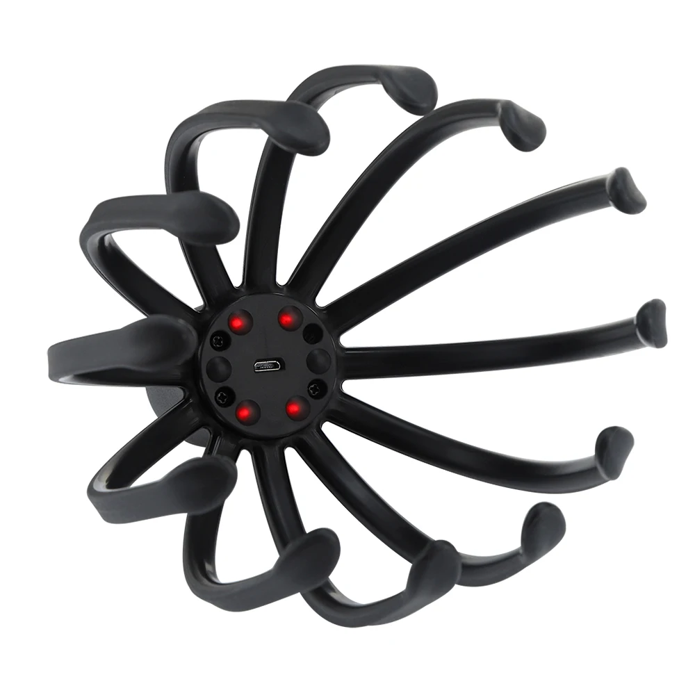 

Electric Octopus Claw Scalp Massager Stress Relief Therapeutic Head Scratcher Stress Relief and Hair Stimulation Hands-Free USB