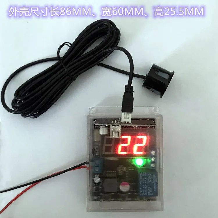 

Ultrasonic Distance Measurement Reversing Radar Module with Display, Distance Can Be Set, Relay Output, Waterproof Probe