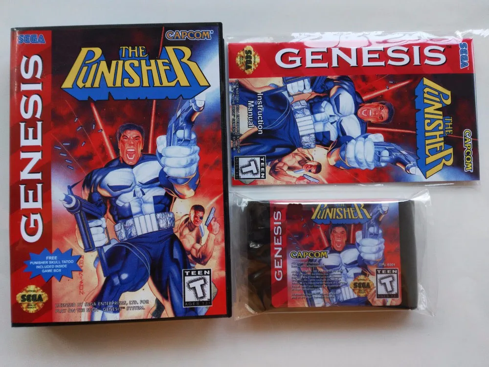 Genesis Game : The Punisher (Американская версия! Коробка + инструкция картридж!)|Игры для