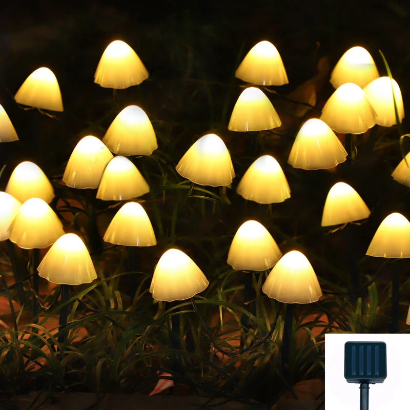 

Led Lights Garlands for Garden Decor Mushroom Garden Lights Fairy Light Garland Gardening Street Garland Christmas Ornaments