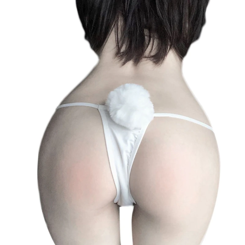 Женские сексуальные трусики стринги милое пушистое бикини с Т образным вырезом