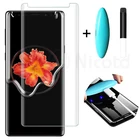 Защитное стекло, закаленное УФ-стекло для Samsung Galaxy S10eS10 PlusS9S8 +s20s21 UltraS7Edges10 5g