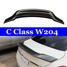Задний спойлер W204 для багажника из углеродного волокна Mercedes C class