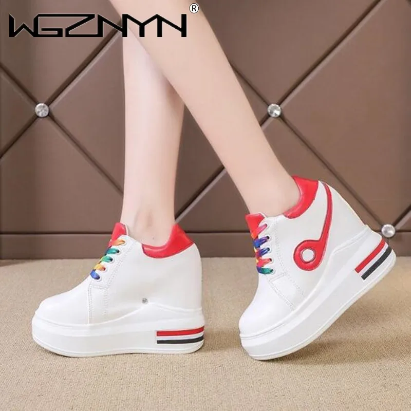 

Кроссовки женские, на платформе, дышащие, увеличивающие рост