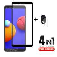 4 in 1 for samsung galaxy a01 core glass for samsung a01 core full glue tempered glass for samsung a01 core m01 core lens glass